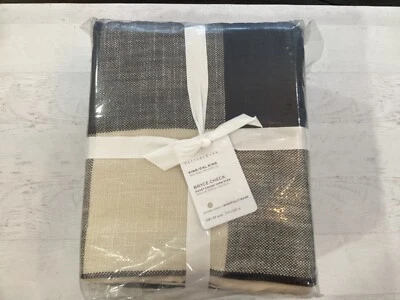 New Pottery Barn Bryce Buffalo Check Duvet Cover KING Charcoal black lodge - Image 1 of 4
