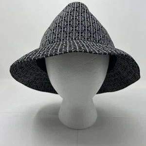 Kangol Founded 38.83 Blue Bucket Hat Geometric Black Women's Size L VTG NWT - Picture 1 of 9