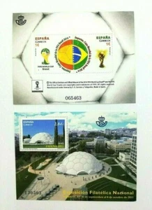 Espagne Timbres Football Exfilna Sport Courriers Année 2011 2014 - Picture 1 of 3