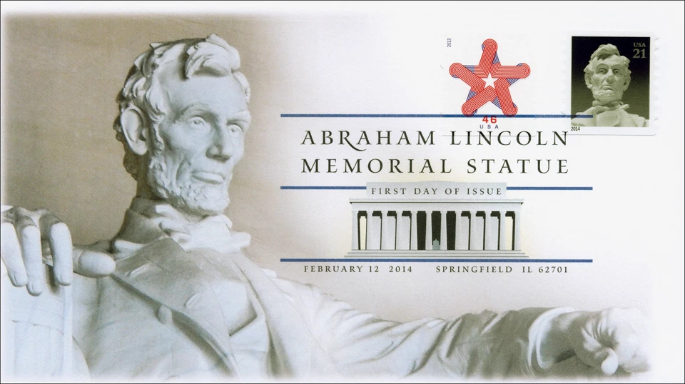 SC 4861, 2014 Abraham Lincoln, Digital Color Postmark, FDC, Item 14-026 - Image 1 of 1