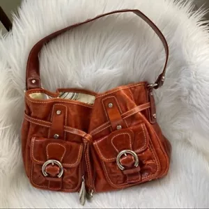 Francesco Biasia cowhide leather hobo shoulder bag - Picture 1 of 12