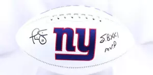 Phil Simms Autographed New York Giants Logo Football w/ SB MVP- Beckett W Holo - Picture 1 of 11