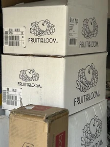 5 PACK OF FRUIT OF THE LOOM Adult HD Cotton T-Shirt Blank T Shirt 3931 S-XL - Picture 1 of 1