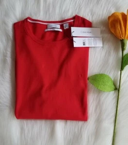 Calvin Klein Women's SUPIMA Red  Sweater XXL $79.50 - Picture 1 of 5