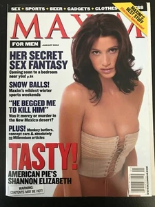 SHANNON ELIZABETH MAXIM MAGAZINE - Jan 2000 - AMERICAN PIE - JAY & SILENT BOB - Picture 1 of 2