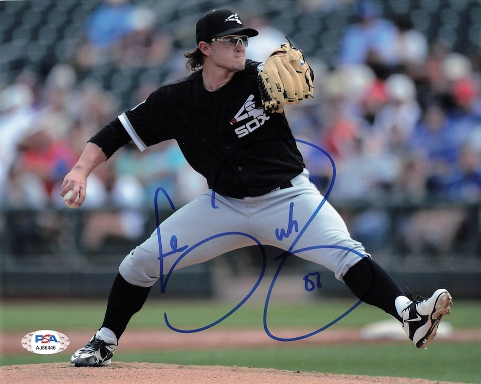Foto firmada por Carson Fulmer de 8x10 de los Medias Blancas de Chicago autografiada por PSA/DNA Foto 1 de 1