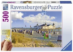 Ravensburger 500 Piece Large Format Jigsaw Puzzle - On The Beach - Picture 1 of 1