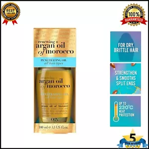 Argan Oil of Morocco Extra Penetrating Hair Oil for Dry and Damaged Hair, Int... - Picture 1 of 8