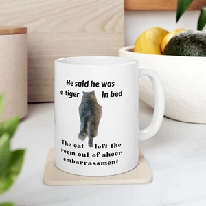 Lustige Katze Zitat Kaffeebecher für Frauen | Geschenk für Katzenliebhaber, sarkastisches Katzenmeme - Bild 1 von 7