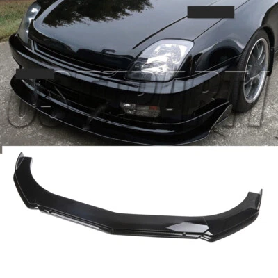 For Honda Prelude Prelude Si Front Bumper Lip Spoiler Splitter Body Kit Black UP Foto 1 de 4