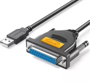 UGREEN USB to DB25 Parallel Printer Adapter Cable 6ft - Picture 1 of 6