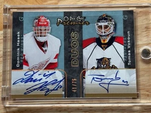 Dominik Hasek / Tomas Vokoun 2007-08 OPC Premier Autographs Duos #PP2VH 41/75 - Picture 1 of 2