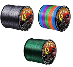geflochtene Angelschnur 12 Fach 300m JOSBY Braid Power 0,14 - 0,50mm bis 54,4kg - Bild 1 von 8