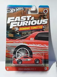 Hot Wheels 1/64 🇫🇷 Fast and furious, 1995 Mazda RX-7 , Dominic Toretto #1/5 - Foto 1 di 6