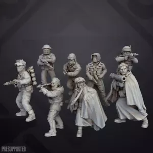 Partisan Troopers Set 2 (8) - SKULLFORGE | Legion kompatibel - 3D gedruckt - Bild 1 von 2