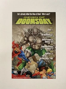 Superman Reign of Doomsday 2011 DC Comics Promo Druckanzeige - Bild 1 von 2