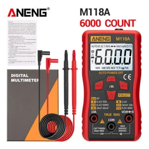 ANENG M118A Digital Mini Multimeter Tester AC/DC Resitance Voltage Meter RMS NCV - Picture 1 of 12