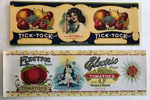 Tick Tock, etiquetas de tomate marca eléctrica, originales - Imagen 1 de 1