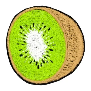 Lindo parche bordado kiwi fruta comida moda estilo chica - Imagen 1 de 1