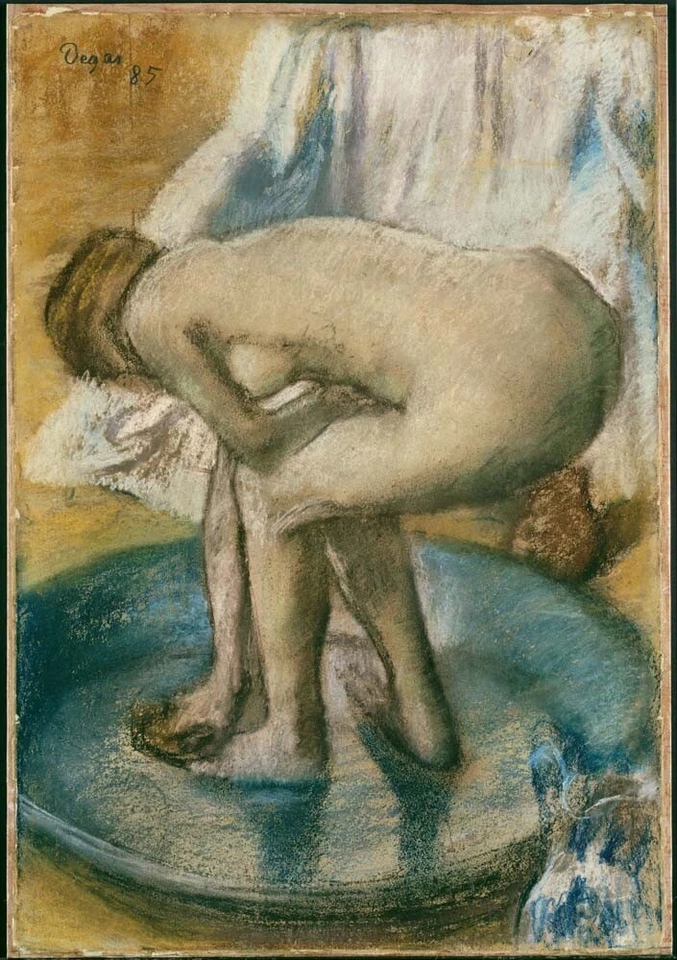 Edgar Degas - Woman Bathing in a Shallow Tub (1885), A2 Print Poster - image 1 of 1