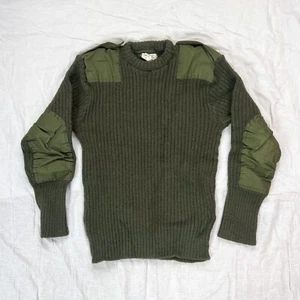 Parches de lana suéter comando vintage años 90 (1999) CORP Inc ejército británico 106 cm - Imagen 1 de 6