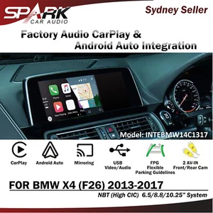 WIRELESS CARPLAY ANDROID AUTO MIRROR INTEGRATION FOR BMW X4 E26 NBT 2013-2017 - Bild 1 von 1