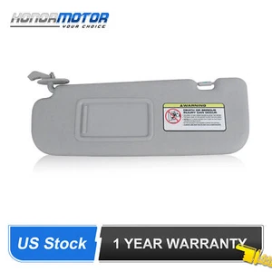 Driver / Left Side Gray Car Sun Visor for 2011-2015 Hyundai Elantra 852103X000TX - Foto 1 di 7