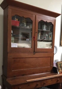 Antique Plantation Desk Cabinet American 1880 - Picture 1 of 9