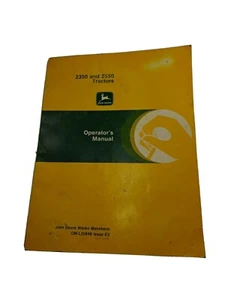 John Deere Modelle 2350 und 2550 Traktoren Bedienungsanleitung OM-L 39648 E2 - Bild 1 von 4