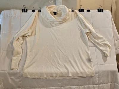 Suéter East 5th Mujer Blanco Cuello Capucha Talla 2X Foto 1 de 4