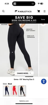 Fabletics Leggings Cintura Alta Sin Costuras Negro Talla XL Foto 1 de 4