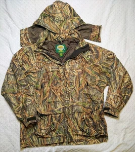 Cabelas Dry-Plus Shadow Grass Camo Hooded Thinsulate Jacket Mens Med - Picture 1 of 12
