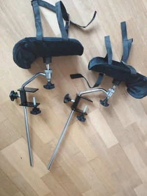 Accesorios de mesa quirúrgica Premium Juego de soportes para piernas examen acoplable Foto 1 de 4