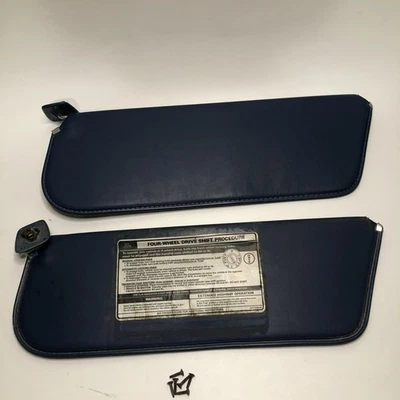 1980-1986 Ford F-Series F-150 F-250 F-350 Bronco 4x4 conjunto de quebra-sol vinil azul - Imagem 1 de 4