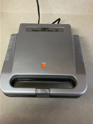 Gofrera Belga Eléctrica Salton WM-4 9" Antiadherente. Plata. probado funcionando Foto 1 de 4