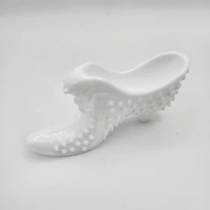 Ciabatta scarpa vintage Fenton vetro latte piano cottura testa di gatto tacco alto usata in ottime condizioni - Foto 1 di 15