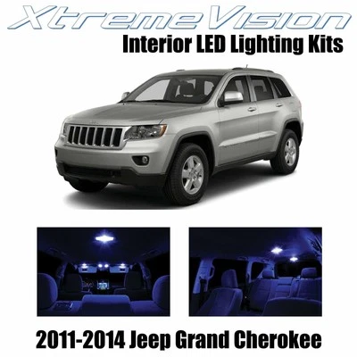 LED interior XtremeVision para Jeep Grand Cherokee 2011-2014 (10 piezas) azul Foto 1 de 4
