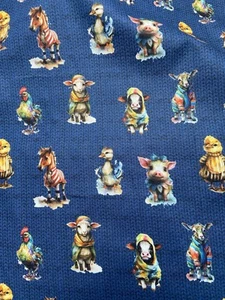 Baumwollstoff Poplin von Stenzo "Best dressed Babies" Blau - Bild 1 von 3