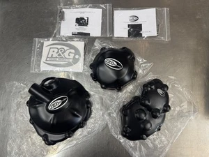 R&G KAWASAKI-ZX10-R 08-10 Black Engine Case Covers 3pcs-KEC0022BK BRAND NEW - Picture 1 of 8