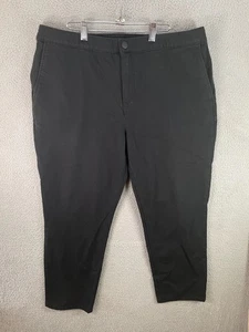 Mugsy Jeans Herren 40x26 schwarz Chino Stretch gerades Bein adrette Freizeit J6TNBC - Bild 1 von 10