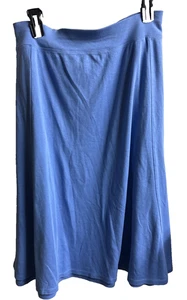 LINKS Skirt Women's Simple Blue Pull On Stretch size 2x #CUZ - Picture 1 of 3
