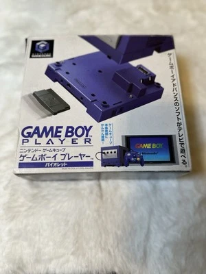 Nintendo Gameboy Player Lila DOL-017 + JAP Startup Disk Set Gamecube A69 - Photo 1/4