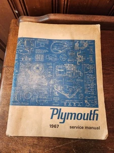 Original 1967 PLYMOUTH SHOP MANUAL / SERVICE BOOK Mopar Belvedere Fury Valiant - Picture 1 of 11