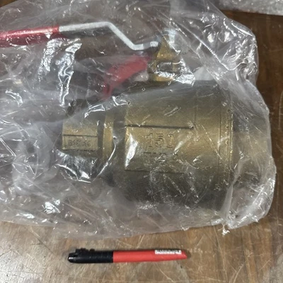 3” Brass Ball Valve RWV Fig. 5049AB Sweat Full Port Lead Free New Condition - Image 1 of 4