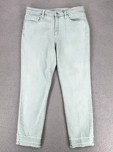 Universal Thread Cropped Jeans Gr. 12 High Rise Stretch Skinny Grün - Bild 1 von 10