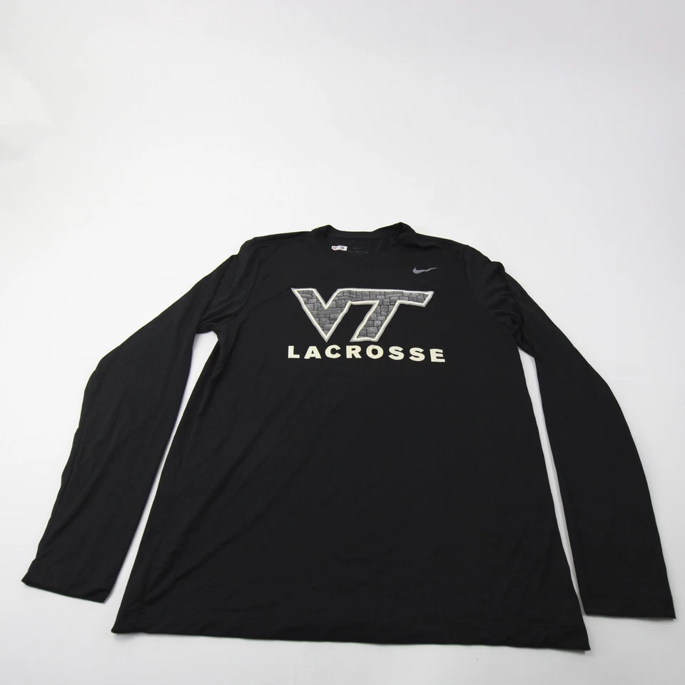 Virginia Tech Hokies 耐克长袖衬衫男式黑色二手 — 第 1/1 张图片