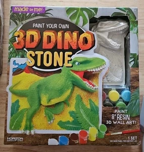 Pinta tu propia piedra de dinosaurio 3D nueva en caja regalo Navidad dinosaurio pintura arte niños - Imagen 1 de 5