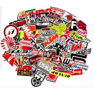 100PCS JDM Stickers Pack Car Motorcycle Racing Motocross Helmet ATV Vinyl Decals - Picture 1 of 10
