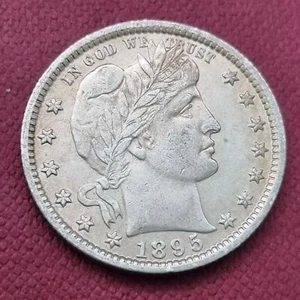 1895 Barber Quarter 25c High Grade AU #43643 - Picture 1 of 2