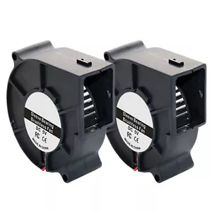 Brushless DC Cooling Blower Fan 12V 2 Wire 75x75x30mm Sleeve Bearing for PC Case - Picture 1 of 6